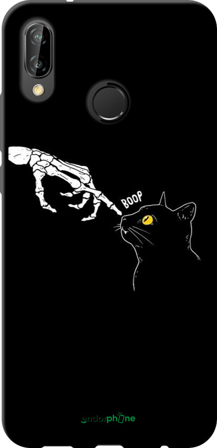 TPU чехол Кошка для Huawei P20 Lite - 6505b-1410 изображение 