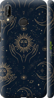 3D пластиковый матовый чехол 'Celestial Harmony: Sun & Moon Gold Mystic Pattern' для Huawei P20 Lite изображение 11