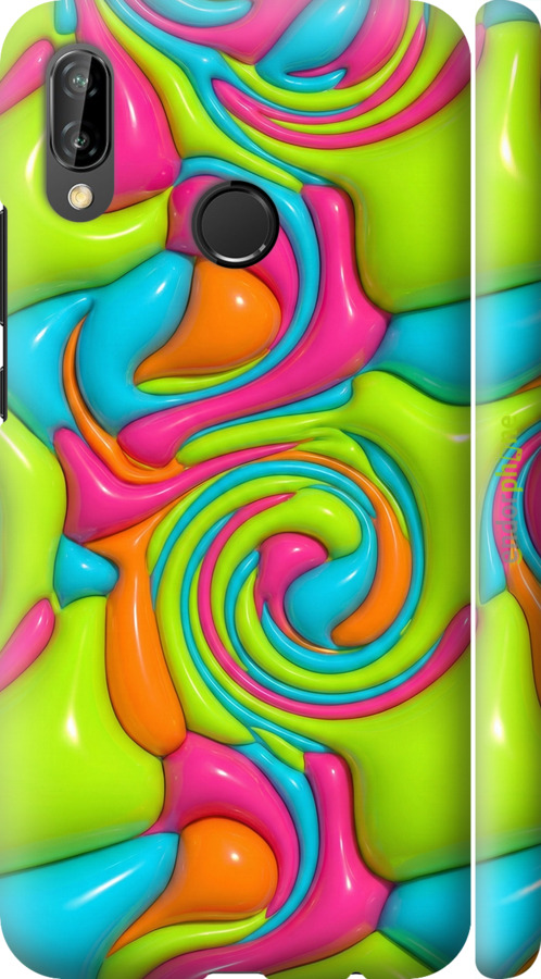 3D пластиковый матовый чехол Y2K Jelly Dream для Huawei P20 Lite - 6780m-1410 изображение 