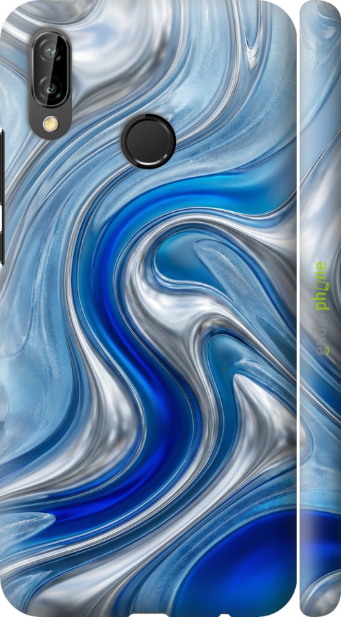 3D пластиковый матовый чехол Liquid Chrome для Huawei P20 Lite - 6781m-1410 изображение 