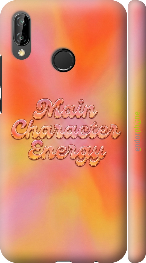 3D пластиковый матовый чехол Aura Gradient Main Character Energy Aesthetic Y2K для Huawei P20 Lite - 6783m-1410 изображение 
