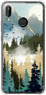 Силикон с усиленными углами чехол С изображением лесного пейзажа для Huawei P20 Lite - 6548sp-1410 изображение 