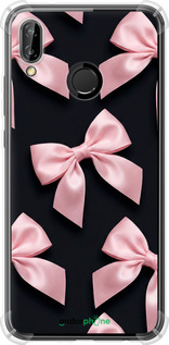 Силикон с усиленными углами чехол Coquette Ribbons Dark Coquette для Huawei P20 Lite - 6767sp-1410 изображение 
