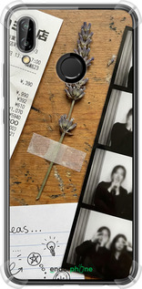Силикон с усиленными углами чехол Aesthetic Scrapbook Collage для Huawei P20 Lite - 6773sp-1410 изображение 