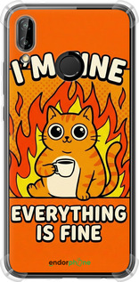 Силіконовий протиударний с посиленими кутами чохол 'Funny Cat' для Huawei P20 Lite зображення 5