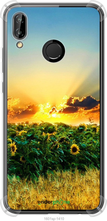 

Силіконовий протиударний с посиленими кутами чохол "Україна" для Huawei P20 Lite