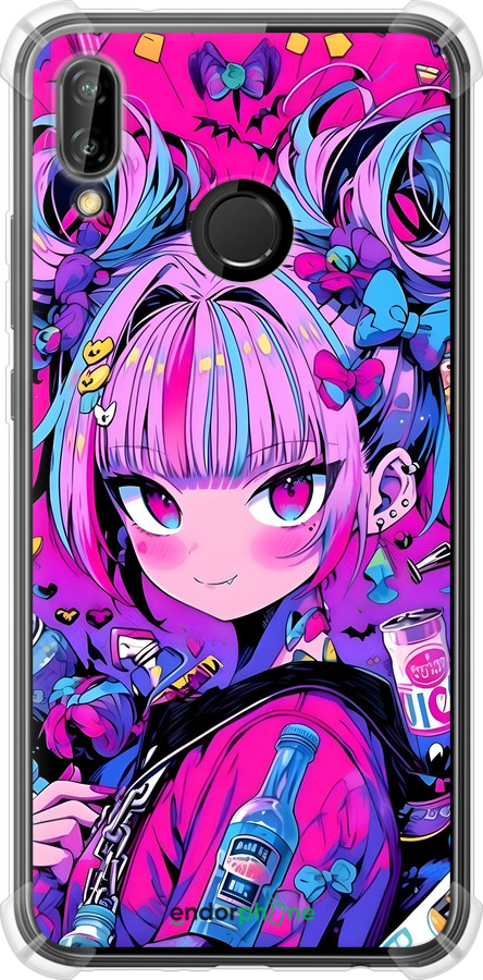 Силикон с усиленными углами чехол Аниме милаха для Huawei P20 Lite - 6314sp-1410 изображение 