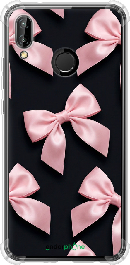 Силикон с усиленными углами чехол Coquette Ribbons Dark Coquette для Huawei P20 Lite - 6767sp-1410 изображение 