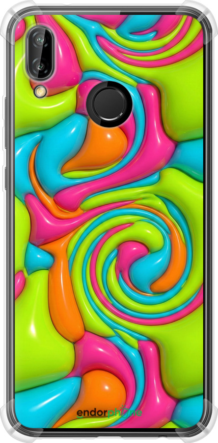 Силикон с усиленными углами чехол Y2K Jelly Dream для Huawei P20 Lite - 6780sp-1410 изображение 