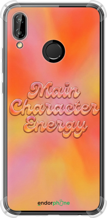 Силикон с усиленными углами чехол Aura Gradient Main Character Energy Aesthetic Y2K для Huawei P20 Lite - 6783sp-1410 изображение 