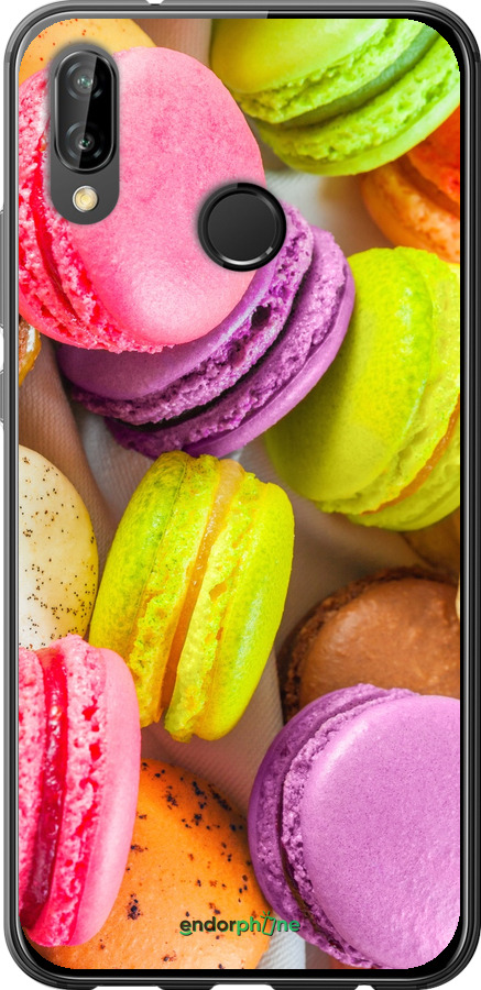 

2D-muovi cover "Makaroonit" for Huawei P20 Lite, Keltainen