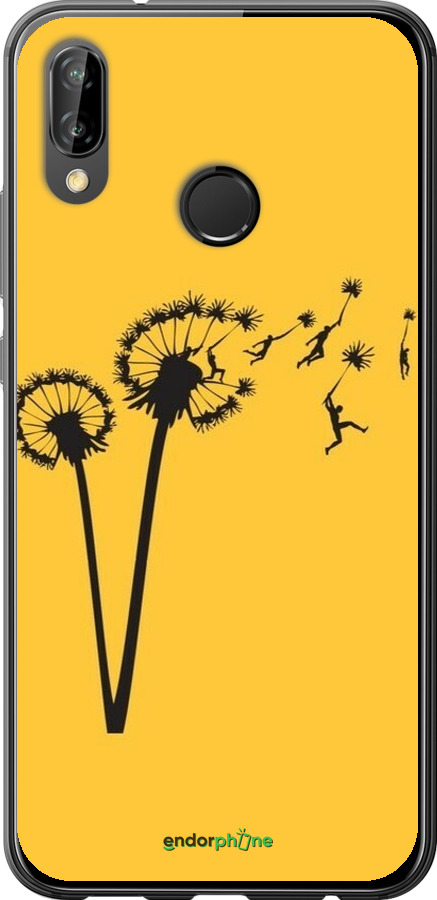 2D пластиковый чехол Минимализм одуванчики для Huawei P20 Lite - 6449t-1410 изображение 