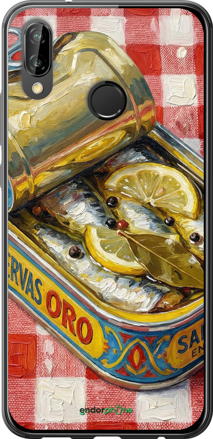 Силіконовий чехол Vintage Sardine Tin Phone для Huawei P20 Lite - 6772u-1410 изображение 