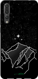 TPU чехол Мінімалістичний гірський краєвид для Huawei P20 Pro - 6438b-1470 изображение 