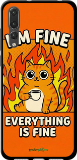 TPU чехол Funny Cat для Huawei P20 Pro - 6786b-1470 изображение 