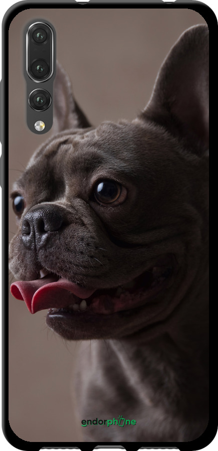 TPU чехол Милый бульдог для Huawei P20 Pro - 5546b-1470 изображение 