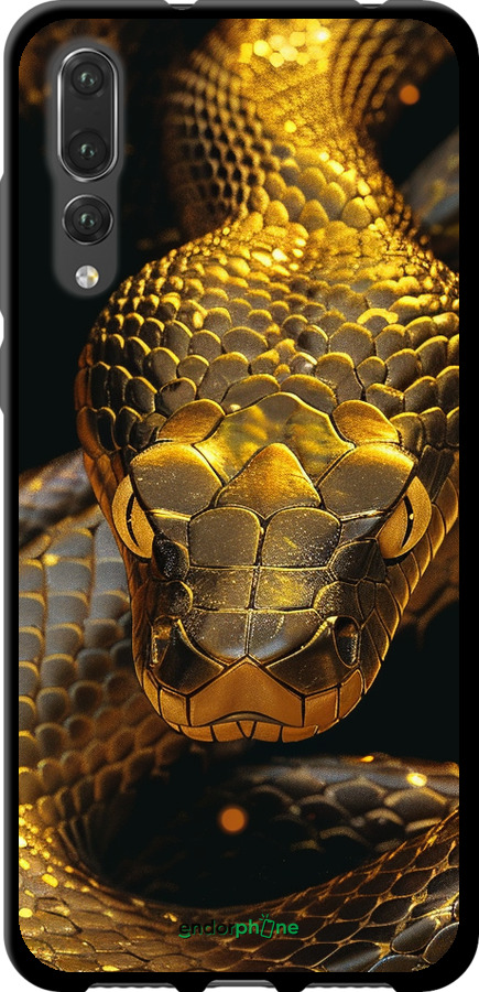 TPU чехол Golden snake для Huawei P20 Pro - 6072b-1470 изображение 