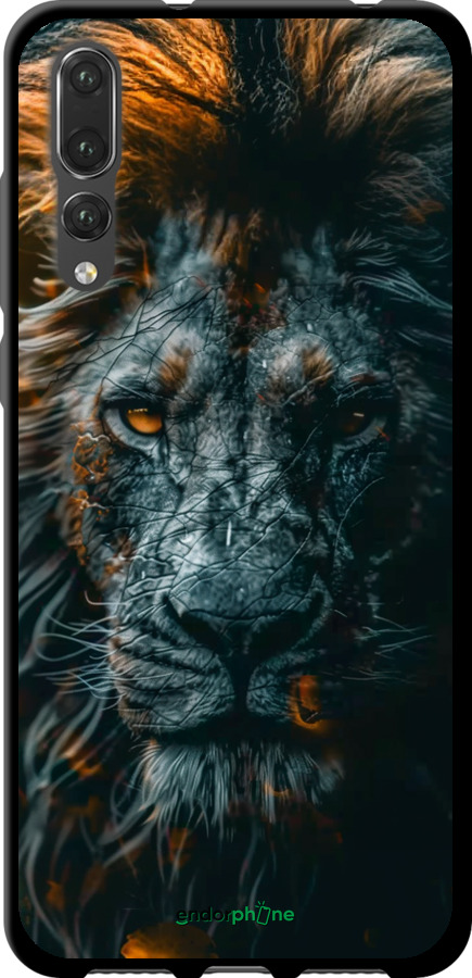 TPU чехол Лев в сумерках для Huawei P20 Pro - 6154b-1470 изображение 