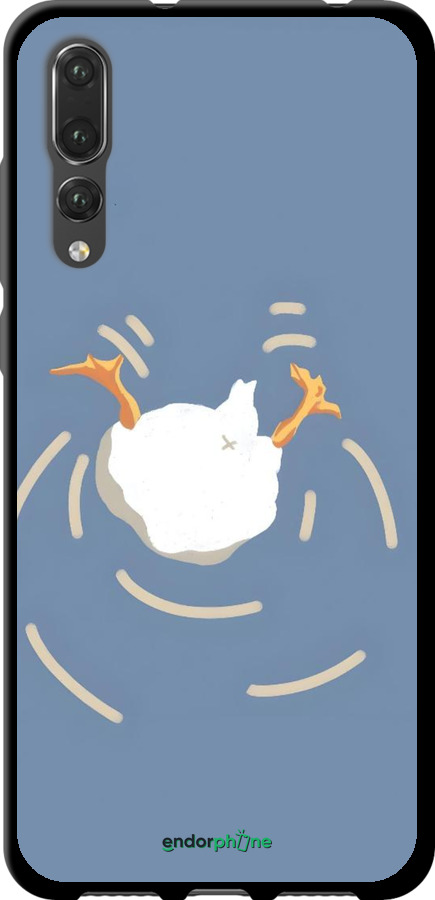TPU чехол Гусь ныряет для Huawei P20 Pro - 6275b-1470 изображение 