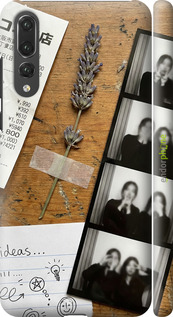3D пластиковый матовый чехол Aesthetic Scrapbook Collage для Huawei P20 Pro - 6773m-1470 изображение 