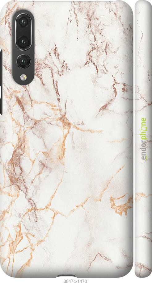 

Plástico mate 3D Capa "Mármore branco" para Huawei P20 Pro