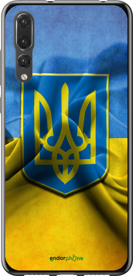 

Силіконовий чохол "Прапор та герб України" для Huawei P20 Pro, Блакитний
