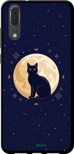 TPU чехол 'Cute Cat Celestial/Witchy' для Huawei P20 изображение 5
