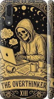 3D пластиковый матовый чехол The Overthinker для Huawei P20 - 6774m-1396 изображение 