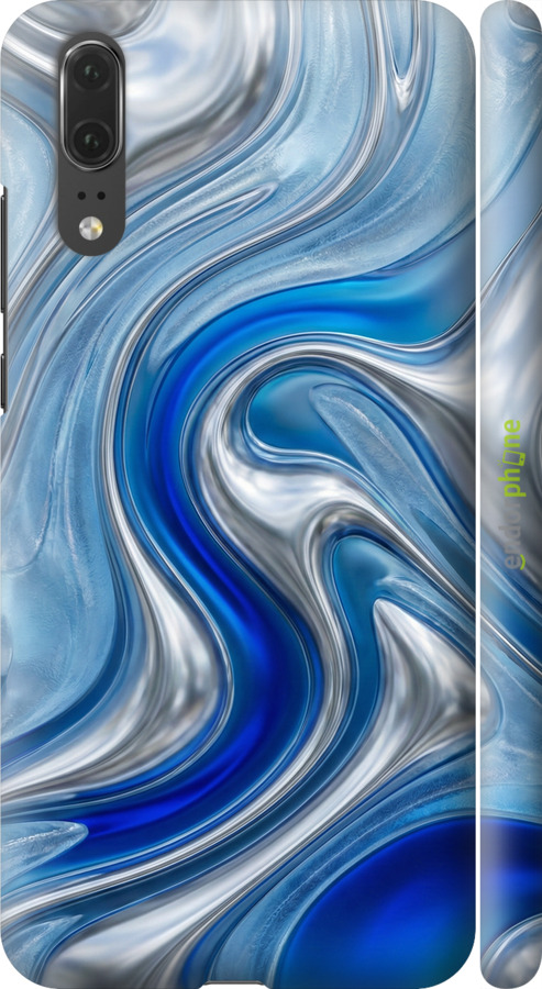 3D пластиковый матовый чехол Liquid Chrome для Huawei P20 - 6781m-1396 изображение 