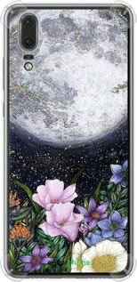 Силіконовий протиударний с посиленими кутами чехол Північ у саду II для Huawei P20 - 6424sp-1396 изображение 