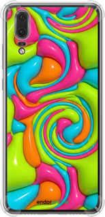 Силикон с усиленными углами чехол Y2K Jelly Dream для Huawei P20 - 6780sp-1396 изображение 