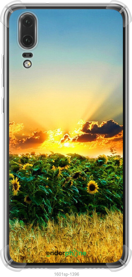 

Силіконовий протиударний с посиленими кутами чохол "Україна" для Huawei P20