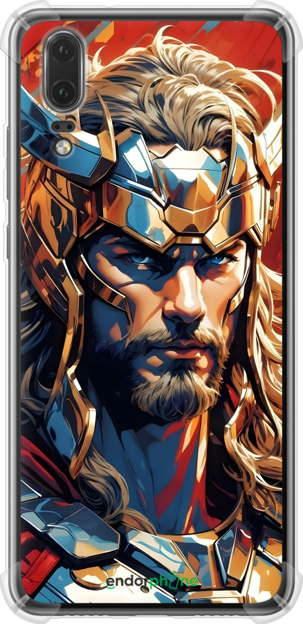 Силіконовий протиударний с посиленими кутами чехол Тор для Huawei P20 - 6384sp-1396 изображение 