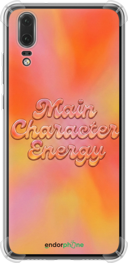 Силіконовий протиударний с посиленими кутами чехол Aura Gradient Main Character Energy Aesthetic Y2K для Huawei P20 - 6783sp-1396 изображение 