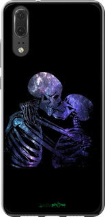 2D пластиковий чехол Із зображенням скелета для Huawei P20 - 6537t-1396 изображение 