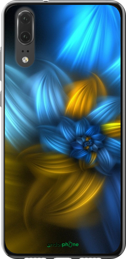 

2D пластиковий чохол "Візерунок 46" для Huawei P20, Синій