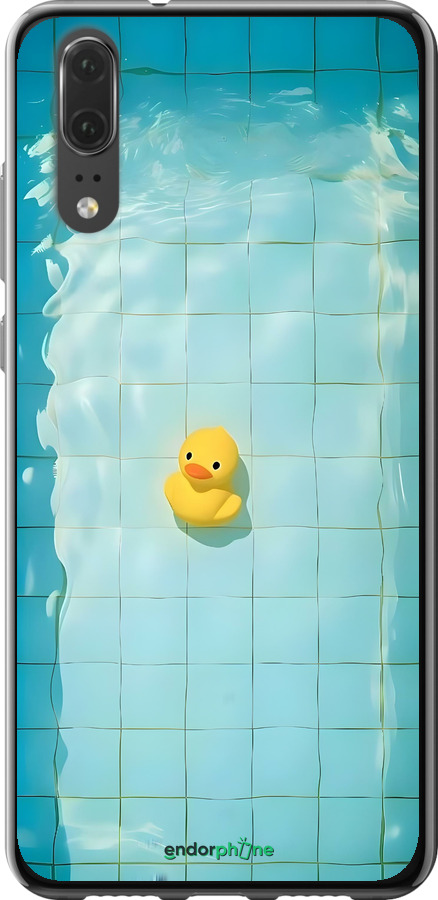 Силиконовый чехол Утенок для Huawei P20 - 6323u-1396 изображение 