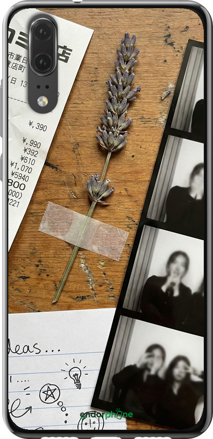 2D пластиковый чехол Aesthetic Scrapbook Collage для Huawei P20 - 6773t-1396 изображение 