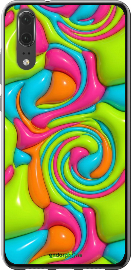 Силиконовый чехол Y2K Jelly Dream для Huawei P20 - 6780u-1396 изображение 