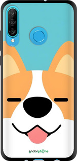 TPU чехол Корги для Huawei P30 Lite - 6280b-1651 изображение 