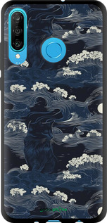 TPU чехол Морская тематика в стиле арт-деко для Huawei P30 Lite - 6520b-1651 изображение 