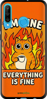 TPU чохол 'Funny Cat' для Huawei P30 Lite зображення 5