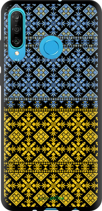 TPU чехол Жовто-блакитна вишиванка для Huawei P30 Lite - 1169b-1651 изображение 