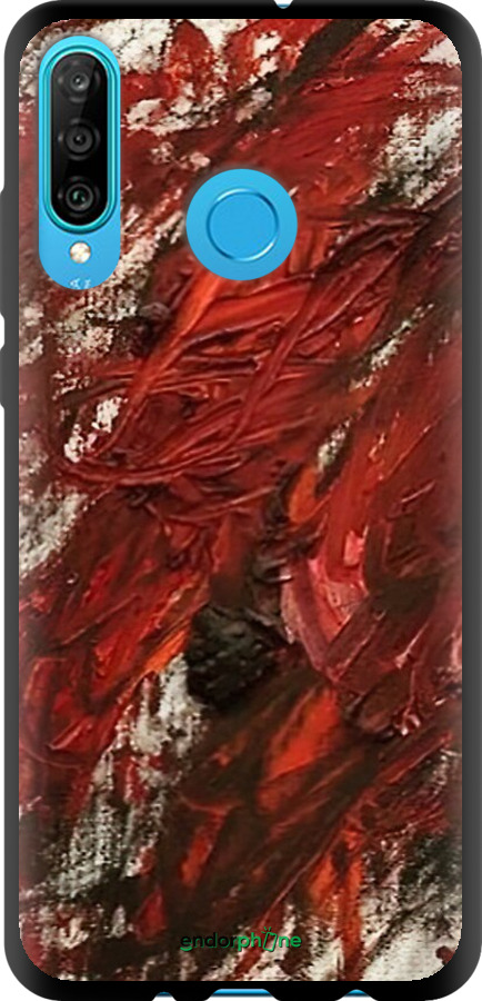 TPU чехол Абстрактна композиція в червоних тонах для Huawei P30 Lite - 6541b-1651 изображение 
