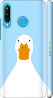 3D пластиковый матовый чехол Гусь для Huawei P30 Lite - 6350m-1651 изображение 