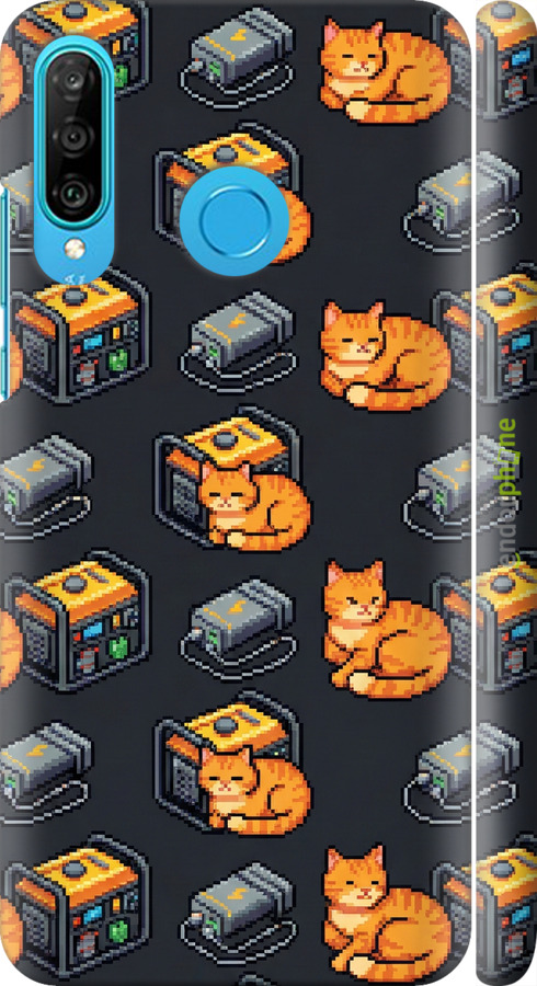 3D пластиковый матовый чехол Autonomous Zone для Huawei P30 Lite - 6771m-1651 изображение 