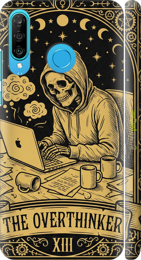 3D пластиковий матовий чехол The Overthinker для Huawei P30 Lite - 6774m-1651 изображение 