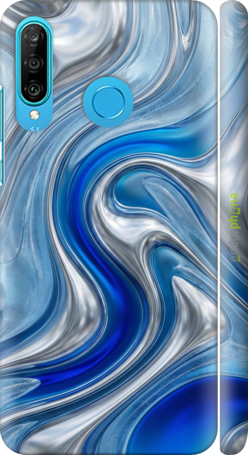 3D пластиковый матовый чехол Liquid Chrome для Huawei P30 Lite - 6781m-1651 изображение 
