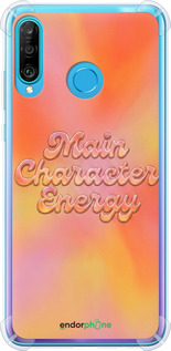 Силикон с усиленными углами чехол Aura Gradient Main Character Energy Aesthetic Y2K для Huawei P30 Lite - 6783sp-1651 изображение 