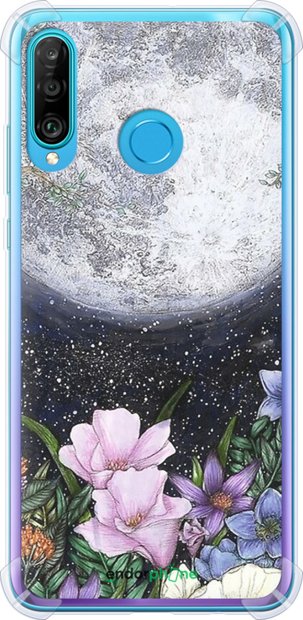 Силикон с усиленными углами чехол Полночь в саду для Huawei P30 Lite - 6259sp-1651 изображение 
